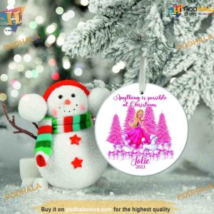 Customized Barbie Ornament Personalized Family Christmas Ornaments 3