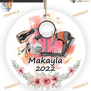 Customized Hairstylist 2023 Ornament, Unique Christmas Decor for Hairdressers