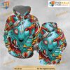 Cyber Wolf 3D Funny Christmas Hoodie, Funny Xmas Gifts