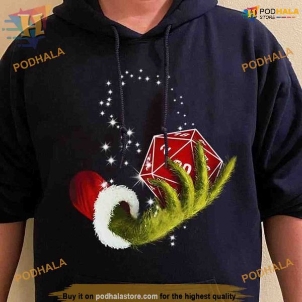 D&D Grinch & Dice Xmas Shirt, Funny Christmas Gift Ideas
