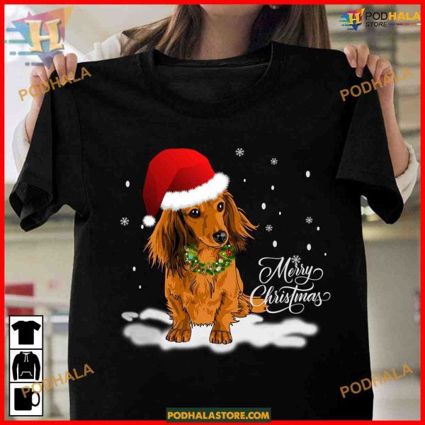 Dachshund Christmas Costume Tee, Family Christmas Shirt Ideas