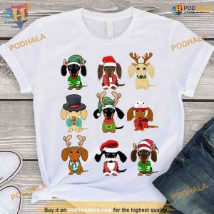 Dachshund Lover's Christmas Shirt, Funny Christmas Shirt For Family