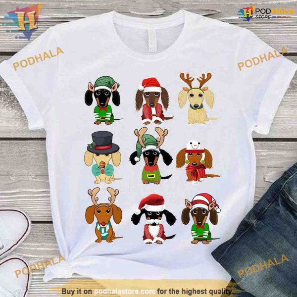 Dachshund Lover’s Christmas Shirt, Funny Christmas Shirt For Family