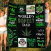 Dad The Dopest Legend Fleece Blanket, Snug Christmas Blanket