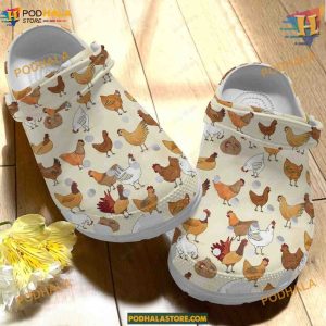 Daily Life Chicken Crocs Comfortable Classic Clogs, Funny Gifts
