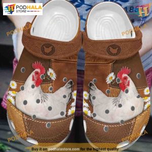 Daisy Chicken Croc Design Crocs, Trending Gifts in Animal for Men