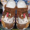 Daisy Chicken White Sole Crocs, Floral Trending Gifts for Nature Fans