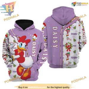 Daisy Duck Festive Xmas 3D Hoodie, A Creative Christmas Surprise
