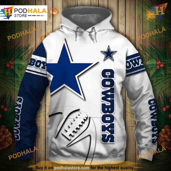 Dallas Cowboys 3D Graphic Hoodie, Affordable and Stylish, Fan’s Choice