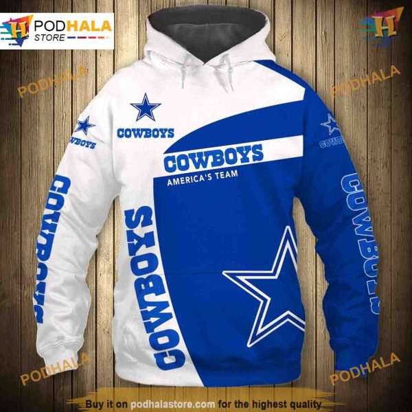 Dallas Cowboys 3D Hoodie, Affordable Gift for Fans, Perfect Pullover