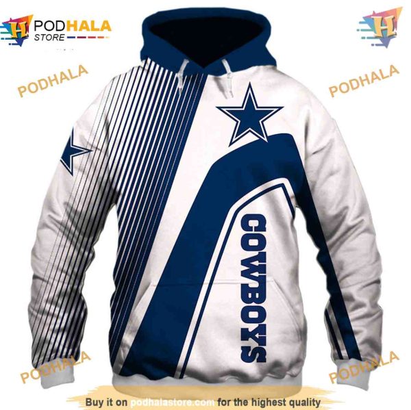 Dallas Cowboys 3D Hoodie, Jacket Style, Perfect Football Fan Gift
