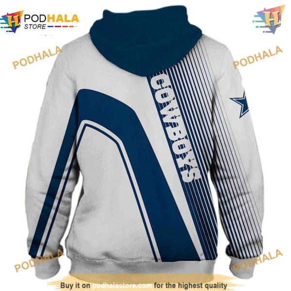 Dallas Cowboys 3D Hoodie, Jacket Style, Perfect Football Fan Gift
