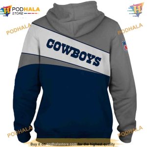Dallas Cowboys Zip Hoodie 3D Long Sleeve New Season Must Have 2