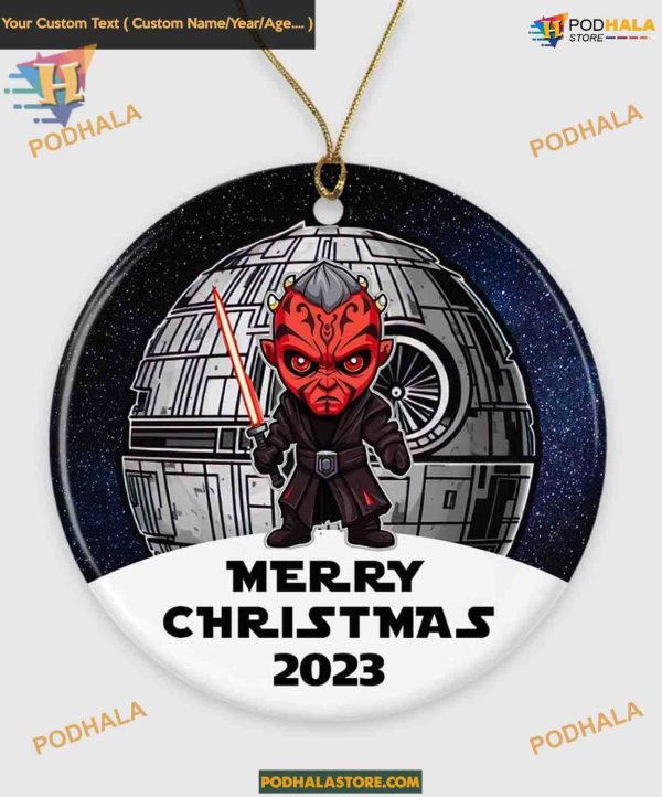Darth Maul-Themed 2023 Star Wars Christmas Ornament, Family Gift Idea