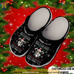 Deck Halls Skulls Bodies Crocs, Creative Christmas Crocs for the Holidays