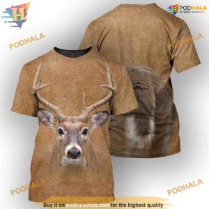 Deer All Over Printed Funny Animal Costume Full 3D Hoodie Sweatshirt 2