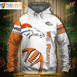 Denver Broncos NFL Hoodie 3D Graphic Low Cost NFL Apparel Pullover 1