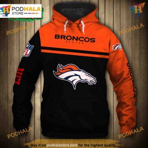 Denver Broncos Skull 3D Hoodie NFL Apparel for Fan Identity 1