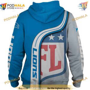 Detroit Lions NFL Hoodie 3D Fan Approved NFL Merchandise Pullover 2