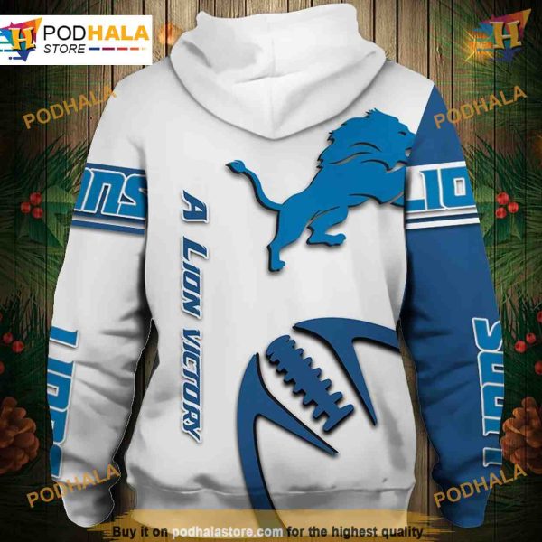 Detroit Lions NFL Hoodie 3D Graphic, Budget NFL Apparel Sweatshirt