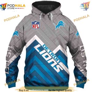 Detroit Lions NFL Hoodie 3D Long Affordable NFL Merchandise Sweatshirt 1