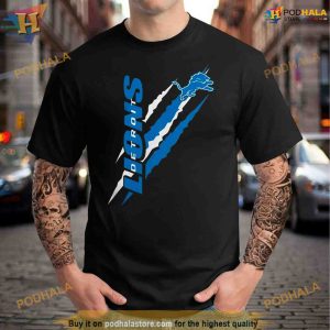 Detroit Lions Starter Color Scratch Logo Shirt For Women Men 2