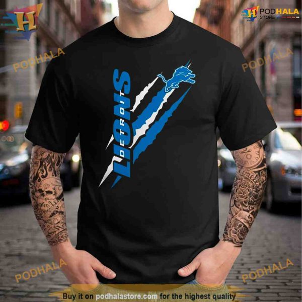 Detroit Lions Starter Color Scratch Logo Shirt For Women Men