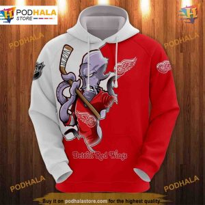 Detroit Red Wings Cartoon 3D Hoodie, Trending Graphic Apparel