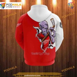 Detroit Red Wings Cartoon 3D Hoodie Trending Graphic Apparel 2