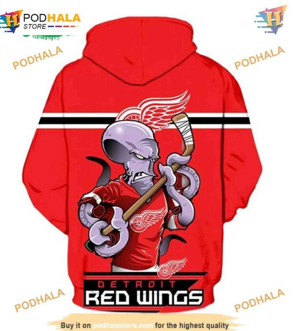 Detroit Red Wings Ultra-Cool 3D Hoodie, Trending Long Sleeve Apparel