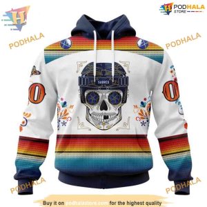 Dia De Los Muertos NHL Design Buffalo Sabres 3D Hoodie Exclusive Apparel 1