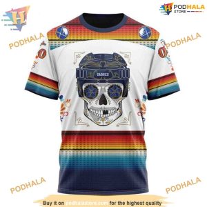 Dia De Los Muertos NHL Design Buffalo Sabres 3D Hoodie Exclusive Apparel 3