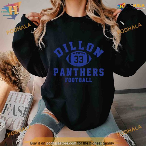 Dillon 33 Panthers Football Shirt For Women Men