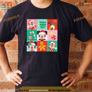 Disney 100 Christmas Grid Shirt, Funny Xmas Gifts