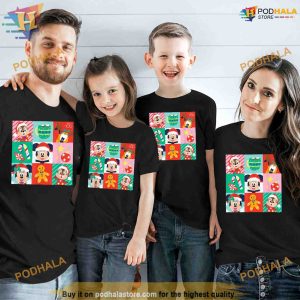 Disney 100 Christmas Grid Shirt Funny Xmas Gifts 2