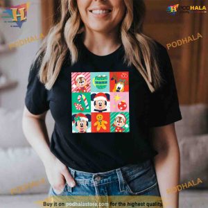 Disney 100 Christmas Grid Shirt Funny Xmas Gifts 3