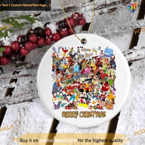 Disney 1980s Christmas Ornament, Nostalgic 2023 Xmas Tree Decoration