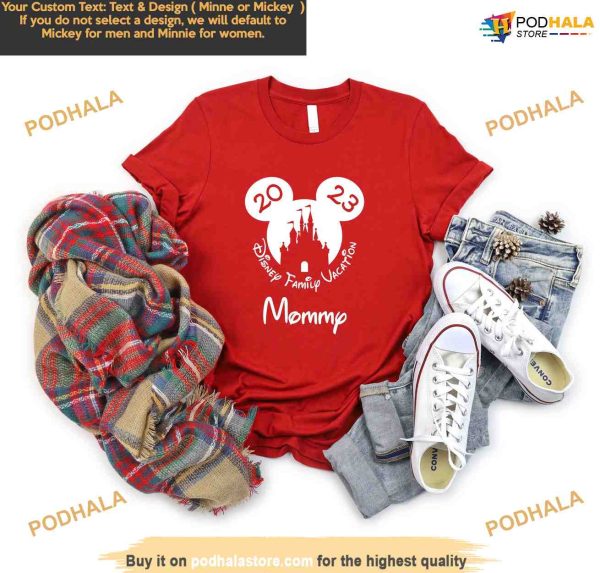 Disney 2023 Family Vacation Shirt, Personalized Disney Vacation Outfit, Disney Trip Tee