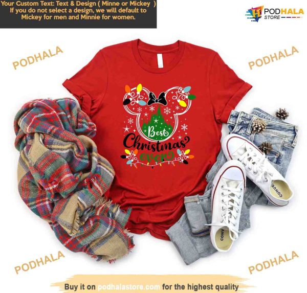 Disney Best Christmas Ever Shirt, Disney Christmas 2023, Christmas Family Disney Shirt