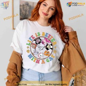 Disney Cat Lovers Shirt, Life is Better with Cats, Disney Character Tee