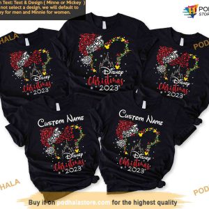 Disney Christmas 2023 Family Shirt, Minnie and Mickey Tee, Disney Christmas Shirt Family