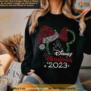 Disney Christmas 2023 Sweatshirt, Disney Group Vacation, Disney Family Christmas Shirt