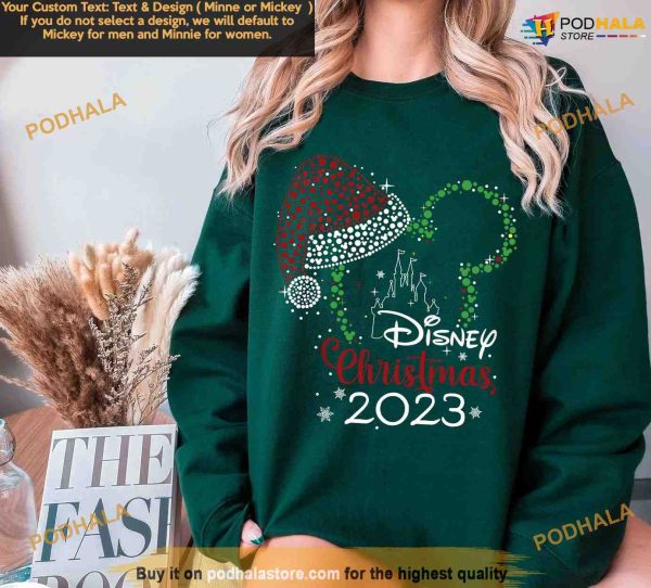 Disney Christmas 2023 Sweatshirt, Disney Group Vacation, Disney Family Christmas Shirt
