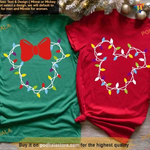 Disney Christmas Lights Tees Mickey and Minnie Christmas Shirt Disney Family Vacation 2