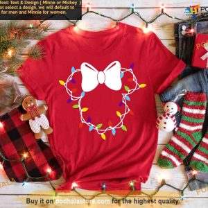 Disney Christmas Lights Tees Mickey and Minnie Christmas Shirt Disney Family Vacation 3