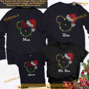 Disney Christmas Longsleeve Shirt, Mickey Minnie Party, Christmas Family Disney Shirt