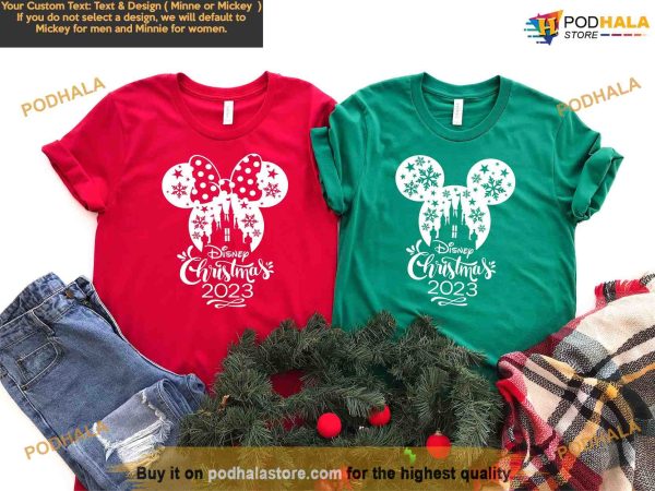 Disney Christmas Shirt 2023, Matching Disney Vacation, Merry Christmas Tee