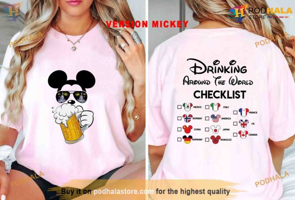 Disney Couple Drinking Shirt, Epcot World Checklist, Mickey & Minnie