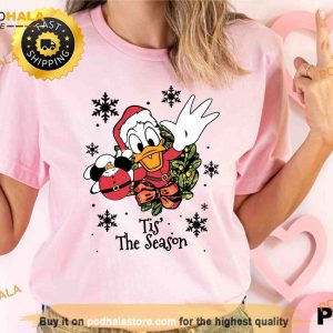 Disney Donald Duck Tis The Season Xmas shirt Mickey and Friends Very Merry Xmas Party 2023 2