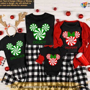 Disney Family Custom Tees, Mickey Minnie Christmas, Personalized Family Vacation Shirt